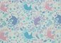 Preview: Baumwolle Webware Camelot Fabrics ENCHANTMENT Elegant Unicorns and flowers white